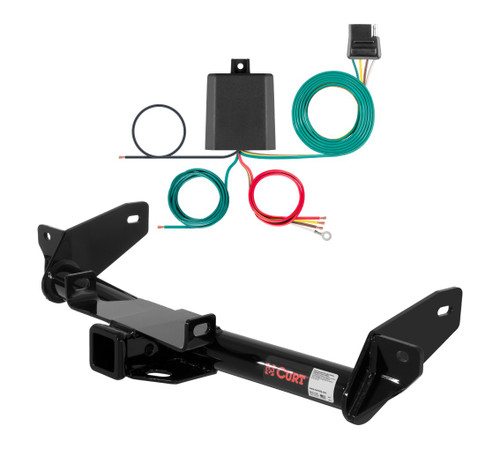 2006 - 2008 Ford F-150 Excluding factory receiver (built after 8/5/05) Curt 2", Class 3 Trailer Tow Hitch + 4-flat Wiring Kit 13365