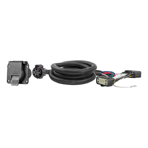 2015 - 2020 Ford F-150 With factory receiver Curt 2", Class 4 Trailer Tow Hitch + 7-way Wiring Kit 14021