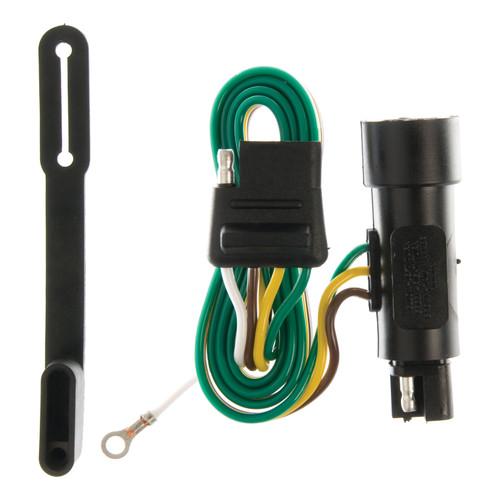 73 - 97 Ford F-150 Excluding 10" drop bumper, old body Curt 2", Class 4 Trailer Tow Hitch + 4-flat Wiring Kit 14001