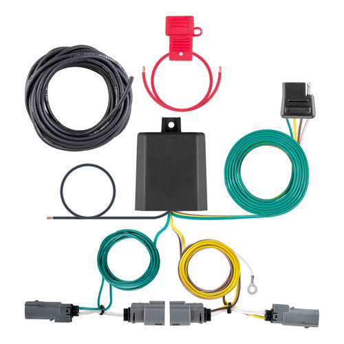 21 - 23 Ford F-150 w/o LED Tailights + With factory receiver Curt 2", Class 4 Trailer Tow Hitch + 4-way Wiring Kit 14021