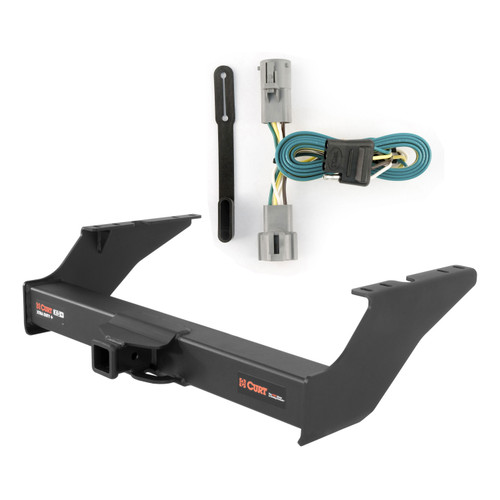 05 - 07 Ford F-250 Super Duty Curt 2", Class 5 Trailer Tow Hitch + 4-flat Wiring Kit 15410