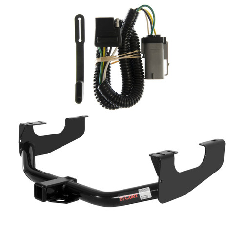 2002 - 2004 Ford F-350 Super Duty Excluding cab & chassis Curt 2", Class 3 Trailer Tow Hitch + 4-flat Wiring Kit 13359
