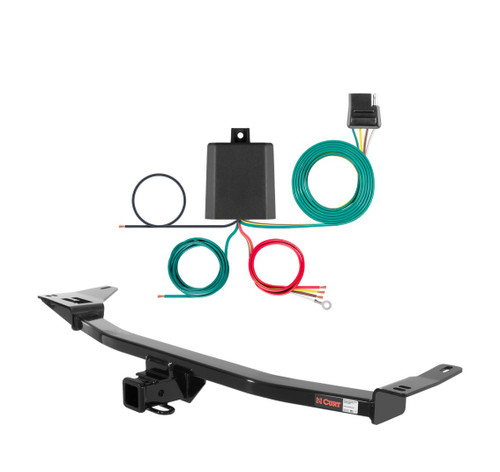 2008 - 2009 Ford Taurus Sedan Curt 2", Class 3 Trailer Tow Hitch + 4-flat Wiring Kit 13542