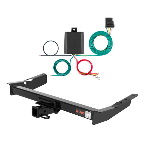 99 - 03 Ford Windstar Curt 2", Class 3 Trailer Tow Hitch + 4-flat Wiring Kit 13085