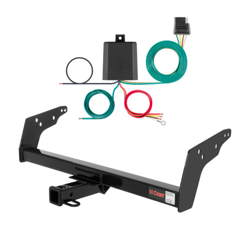 1982 - 1984 GMC S15 Curt 2", Class 3 Trailer Tow Hitch + 4-flat Wiring Kit 13021