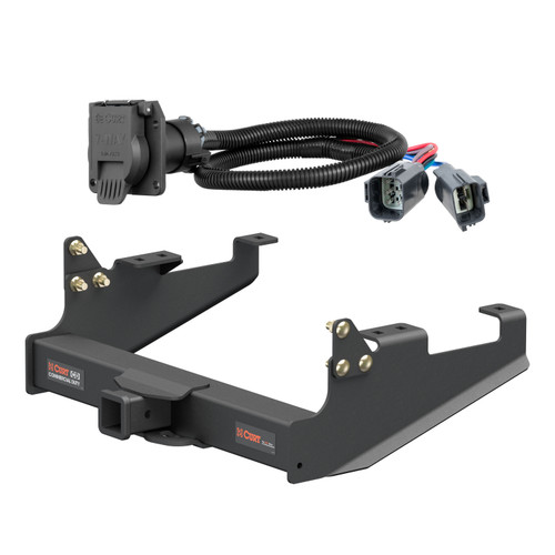 20 - 24 Ford F-350 Super Duty Cab & chassis with 34" frame width (O.D.) Curt 2-1/2", Class 5 Trailer Tow Hitch + 7-way Wiring Kit 15804