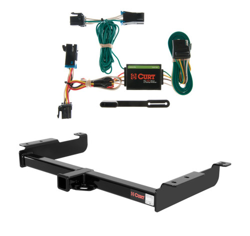 2000 - 2002 GMC Savana 1500 Curt 2", Class 4 Trailer Tow Hitch + 4-flat Wiring Kit 14090