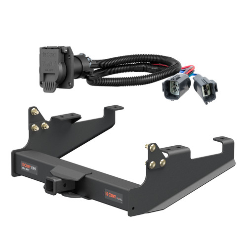20 - 24 Ford F-350 Super Duty Cab & chassis with 34" frame width (O.D.) Curt 2", Class 5 Trailer Tow Hitch + 7-way Wiring Kit 15402