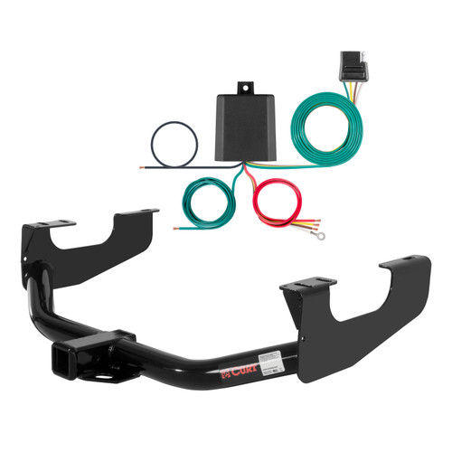 08 - 16 Ford F-450 Super Duty Excluding cab & chassis Curt 2", Class 3 Trailer Tow Hitch + 4-flat Wiring Kit 13359