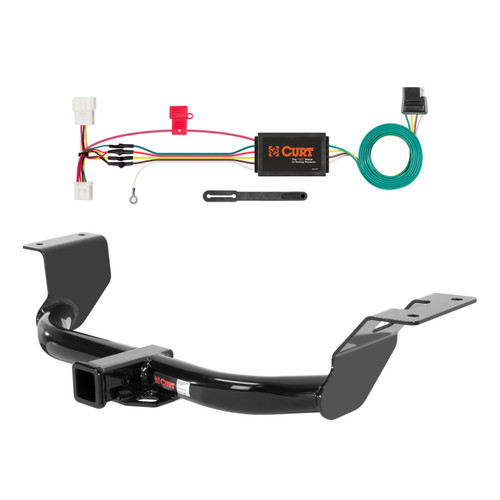 12 - 16 Honda CR-V Curt 2", Class 3 Trailer Tow Hitch + 4-flat Wiring Kit 13119