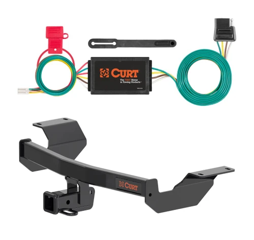 2017 - 2026 Honda CR-V Curt 2", Class 3 Trailer Tow Hitch + 4-flat Wiring Kit 13397