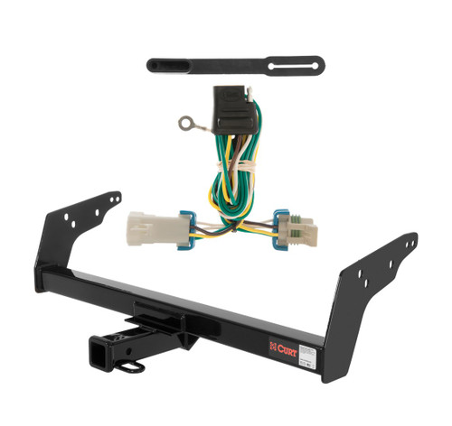 1998 - 2004 GMC Sonoma Curt 2", Class 3 Trailer Tow Hitch + 4-flat Wiring Kit 13021