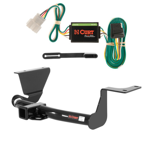 2007 - 2011 Honda CR-V Curt 2", Class 3 Trailer Tow Hitch + 4-flat Wiring Kit 13555