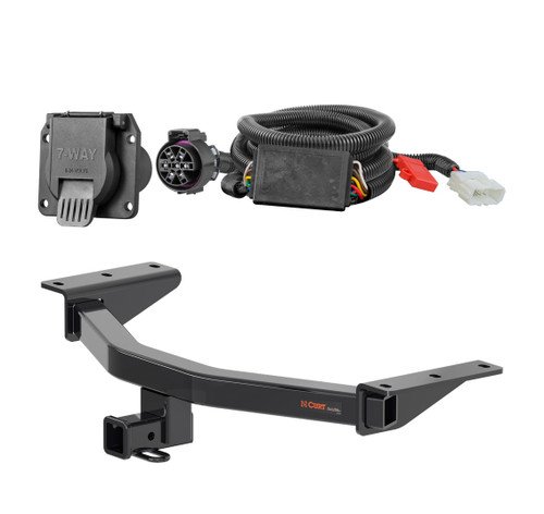 2019 - 2025 Honda Passport Curt 2", Class 3 Trailer Tow Hitch + 7-way Wiring Kit 13421