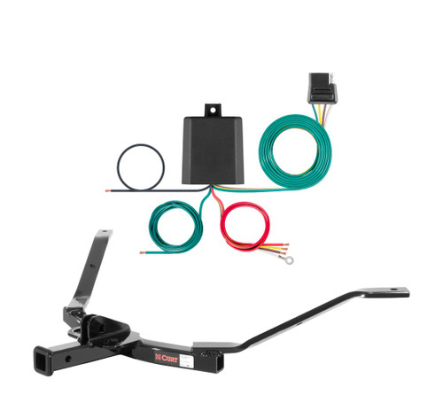 2006 - 2007 Honda Accord Frame mount Curt 1-1/4", Class 1 Trailer Tow Hitch + 4-flat Wiring Kit 11327