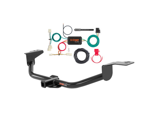 11 - 15 Hyundai Elantra Sedan Including Limited Curt 1-1/4", Class 1 Trailer Tow Hitch + 4-flat Wiring Kit 11303