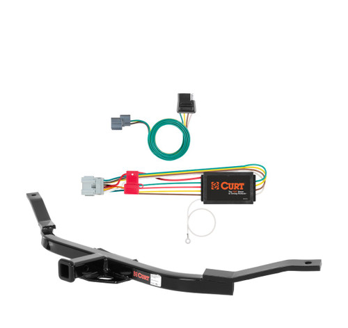 2007 - 2011 Honda Element Excluding SC Curt 1-1/4", Class 1 Trailer Tow Hitch + 4-flat Wiring Kit 11700