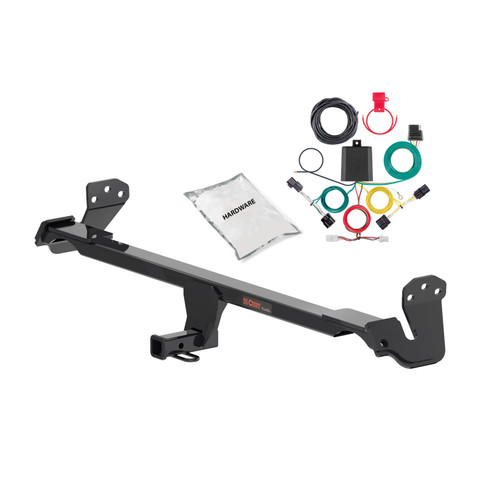 22 - 23 Hyundai Kona Excluding electric Curt 1-1/4", Class 1 Trailer Tow Hitch + 4-flat Wiring Kit 11638