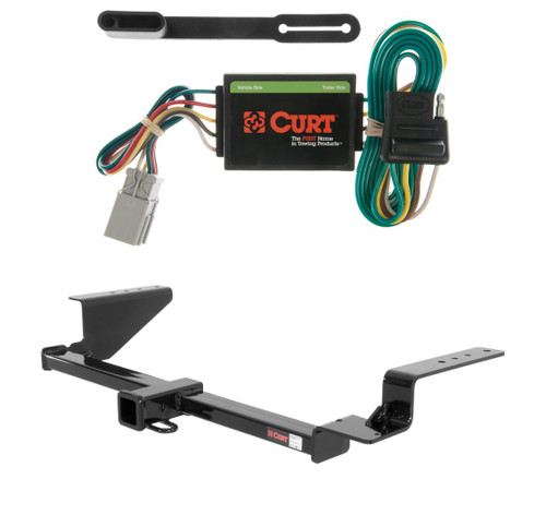 2002 - 2006 Honda CR-V Curt 2", Class 3 Trailer Tow Hitch + 4-flat Wiring Kit 13535
