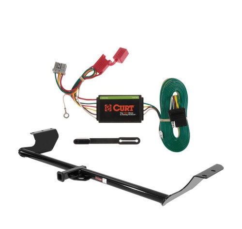 2005 - 2010 Honda Odyssey Curt 1-1/4", Class 2 Trailer Tow Hitch + 4-flat Wiring Kit 12031