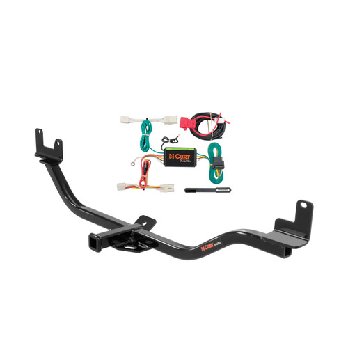 14 - 17 Hyundai Elantra GT Curt 1-1/4", Class 1 Trailer Tow Hitch + 4-flat Wiring Kit 11400