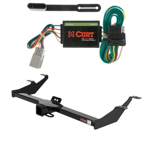 2003 - 2004 Honda Element Excluding SC Curt 2", Class 3 Trailer Tow Hitch + 4-flat Wiring Kit 13574