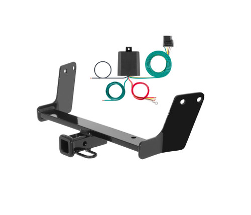 04 - 08 Audi S4 Excluding convertible Curt 1-1/4", Class 1 Trailer Tow Hitch + 4-flat Wiring Kit 11164