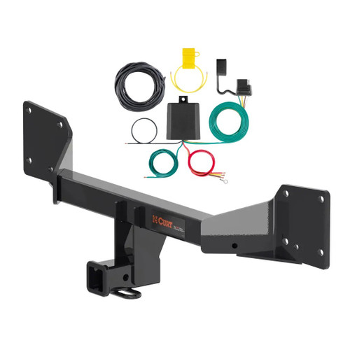 18 - 25 Audi SQ5 Curt 2", Class 3 Trailer Tow Hitch + 4-flat Wiring Kit 13499