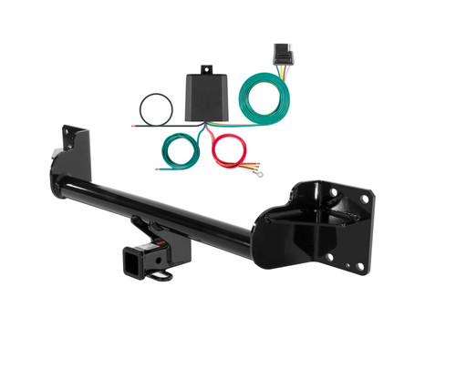 08 - 13 Buick X6 Curt 2", Class 3 Trailer Tow Hitch + 4-flat Wiring Kit 13114
