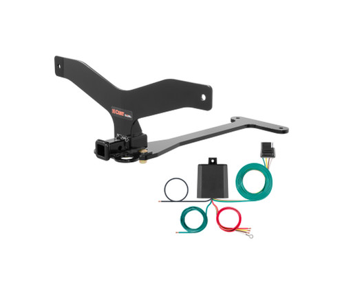 11 - 16 BMW 550i Curt 1-1/4", Class 1 Trailer Tow Hitch + 4-flat Wiring Kit 11381