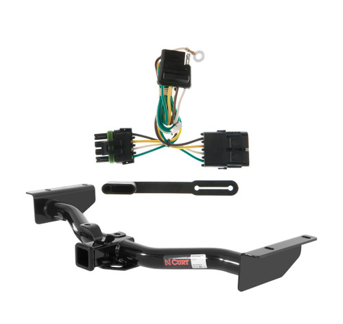 2003 - 2006 Cadillac Escalade EXT Curt 2", Class 3 Trailer Tow Hitch + 4-flat Wiring Kit 13422