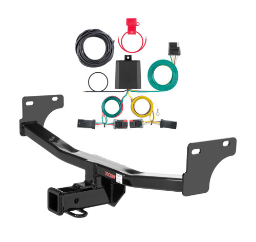 2017 Jeep Compass Curt 2", Class 3 Trailer Tow Hitch + 4-flat Wiring Kit 13081