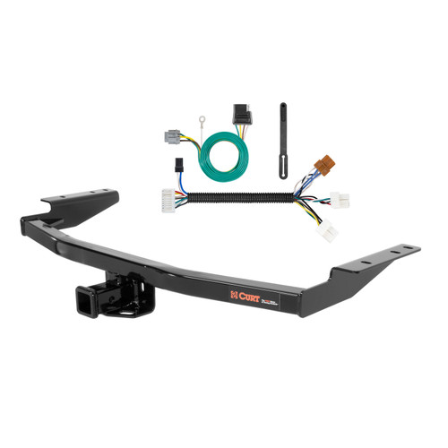 14 - 20 Infiniti QX60 Curt 2", Class 3 Trailer Tow Hitch + 4-flat Wiring Kit 13126