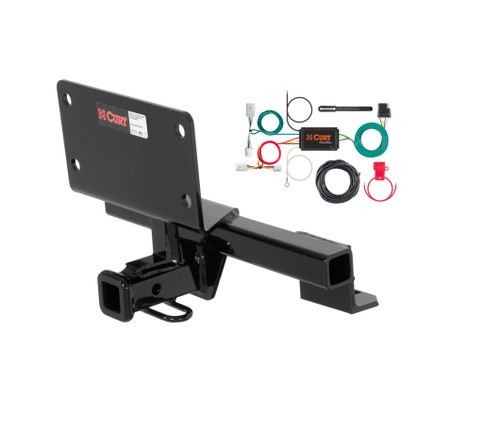 07 - 08 Infiniti G35 Sedan Curt 1-1/4", Class 1 Trailer Tow Hitch + 4-flat Wiring Kit 11499