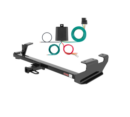 97 - 03 Chevrolet Malibu Sedan Curt 1-1/4", Class 2 Trailer Tow Hitch + 4-flat Wiring Kit 12027