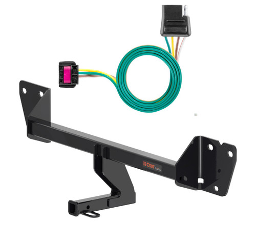2021 - 2026 Chevrolet Trailblazer Curt 1-1/4", Class 1 Trailer Tow Hitch + 4-flat Wiring Kit 11612