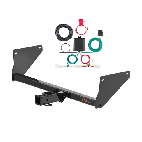 21 - 24 Toyota RAV4 Prime Curt 2", Class 3 Trailer Tow Hitch + 4-flat Wiring Kit 13615