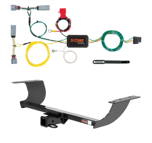 2015 - 2023 Chrysler 300S Curt 2", Class 3 Trailer Tow Hitch + 4-flat Wiring Kit 13093