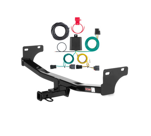 11 - 17 Jeep Patriot Curt 1-1/4", Class 2 Trailer Tow Hitch + 4-flat Wiring Kit 12057