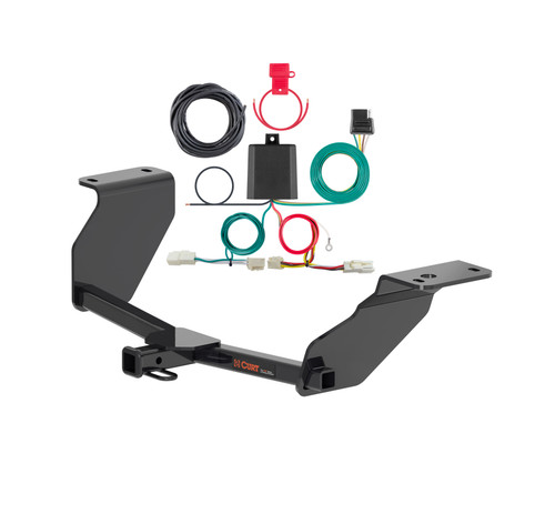 20 - 24 Toyota Corolla Sedan, excluding AWD Curt 1-1/4", Class 1 Trailer Tow Hitch + 4-flat Wiring Kit 11596
