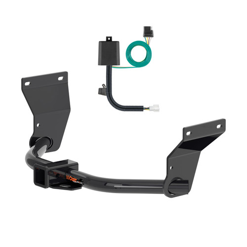 19 - 22 Acura RDX  Curt 2", Class 3 Trailer Tow Hitch + 4-flat Wiring Kit 13423