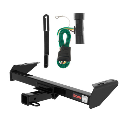 1975 - 1986 Chevrolet C30 Cab & chassis Curt 2", Class 3 Trailer Tow Hitch + 4-flat Wiring Kit 13028