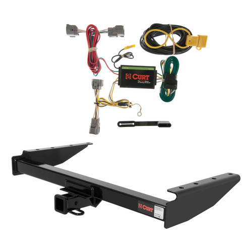 94 - 98 Jeep Grand Cherokee Curt 2", Class 3 Trailer Tow Hitch + 4-flat Wiring Kit 13048