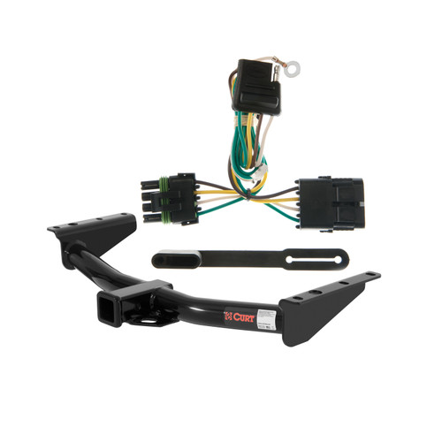 92 - 99 Chevrolet Suburban Curt 2", Class 3 Trailer Tow Hitch + 4-flat Wiring Kit 13121