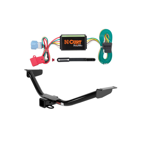 10 - 12 Acura RDX  Curt 2", Class 3 Trailer Tow Hitch + 4-flat Wiring Kit 13154