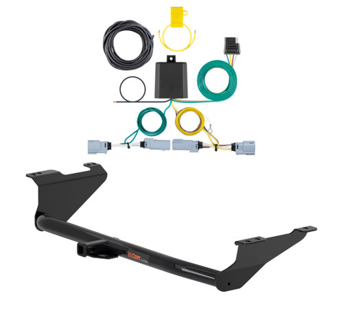 2020 - 2026 Chrysler Voyager Curt 1-1/4", Class 2 Trailer Tow Hitch + 4-flat Wiring Kit 12180