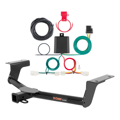 13 - 18 Toyota RAV4 Curt 2", Class 3 Trailer Tow Hitch + 4-flat Wiring Kit 13149