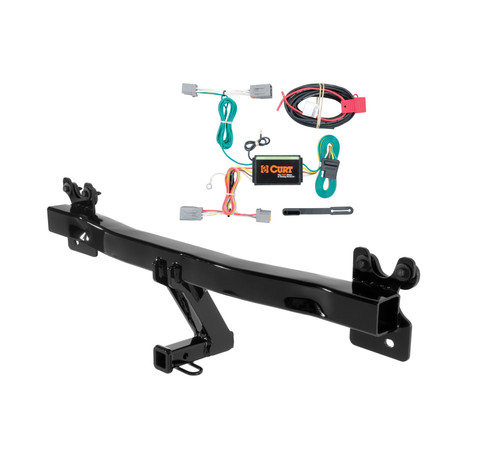 11 - 18 Volvo S60  Curt 1-1/4", Class 2 Trailer Tow Hitch + 4-flat Wiring Kit 12066