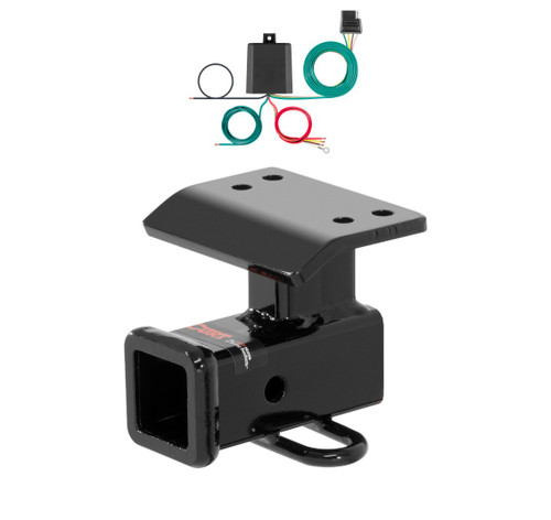 2009 - 2011 Volkswagen Tiguan Curt 2", Class 3 Trailer Tow Hitch + 4-flat Wiring Kit 13133