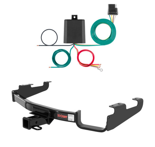 2000 - 2003 Chrysler Voyager Curt 2", Class 3 Trailer Tow Hitch + 4-flat Wiring Kit 13362